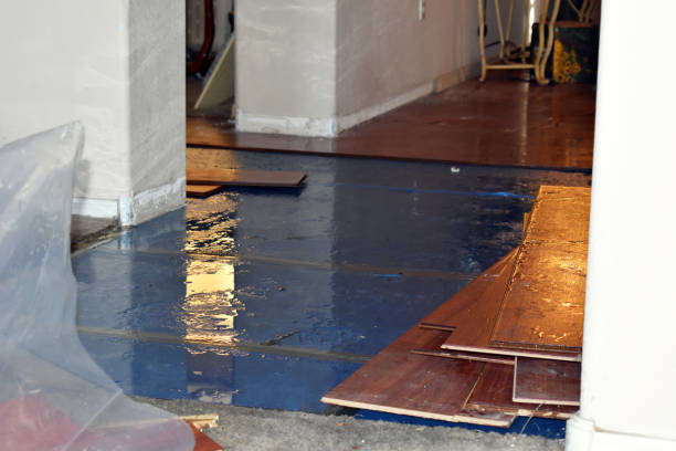 Professional Sewage Cleanup technician working in Fletcher, OK
